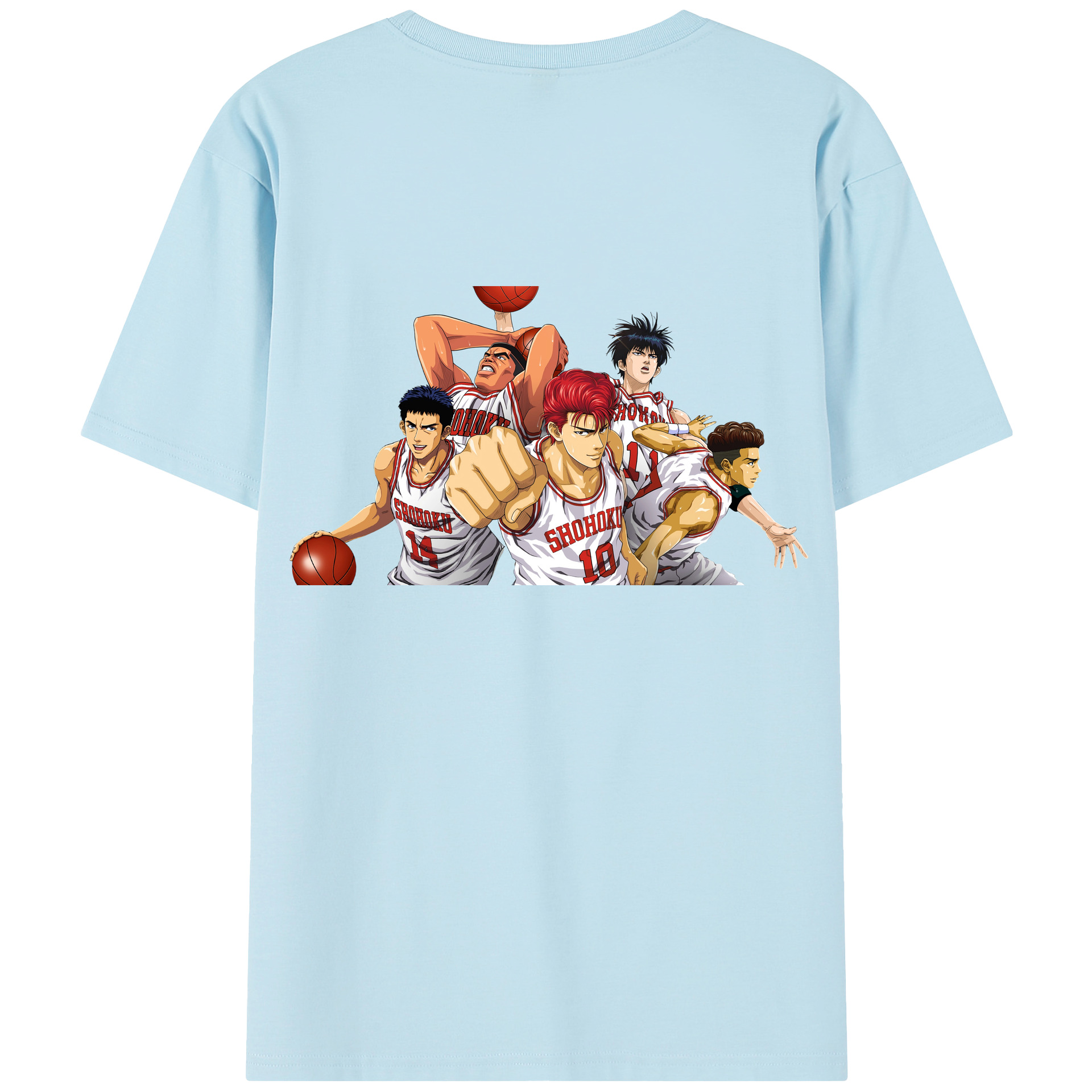 （画像用） SLAM DUNK／スラムダンク 綿100％半袖Tシャツ（背面プリント）